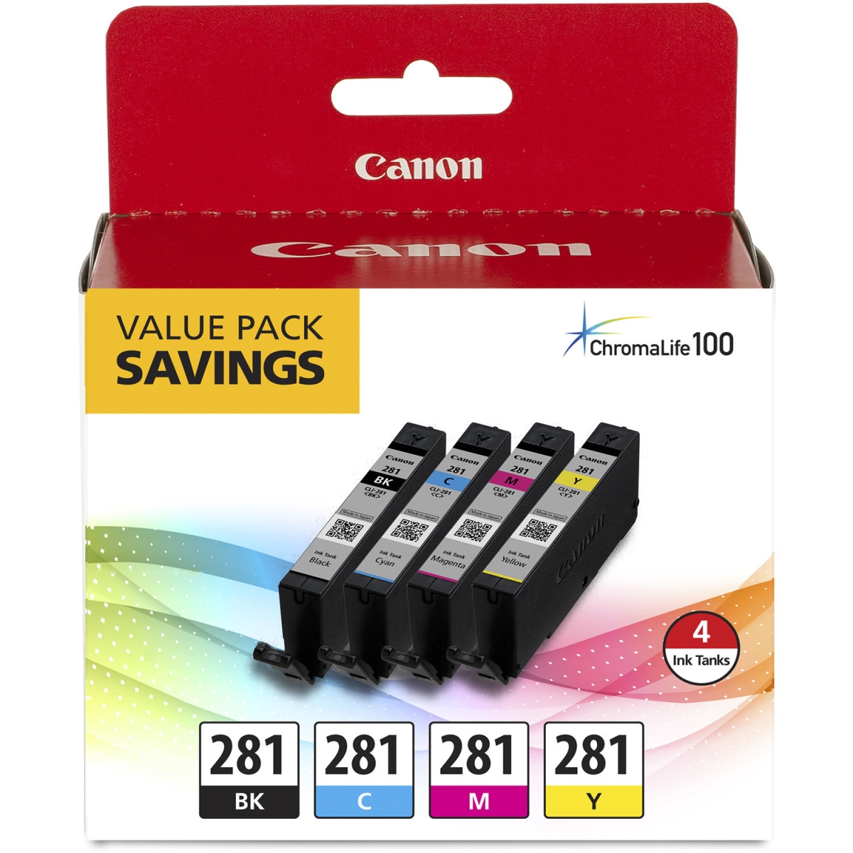 Picture of Canon Computer Systems 2091C005 Black with Cyan&#44; Magenta & Yellow Ink Cartridges for 1988-1989 Subaru GL&#44; Black