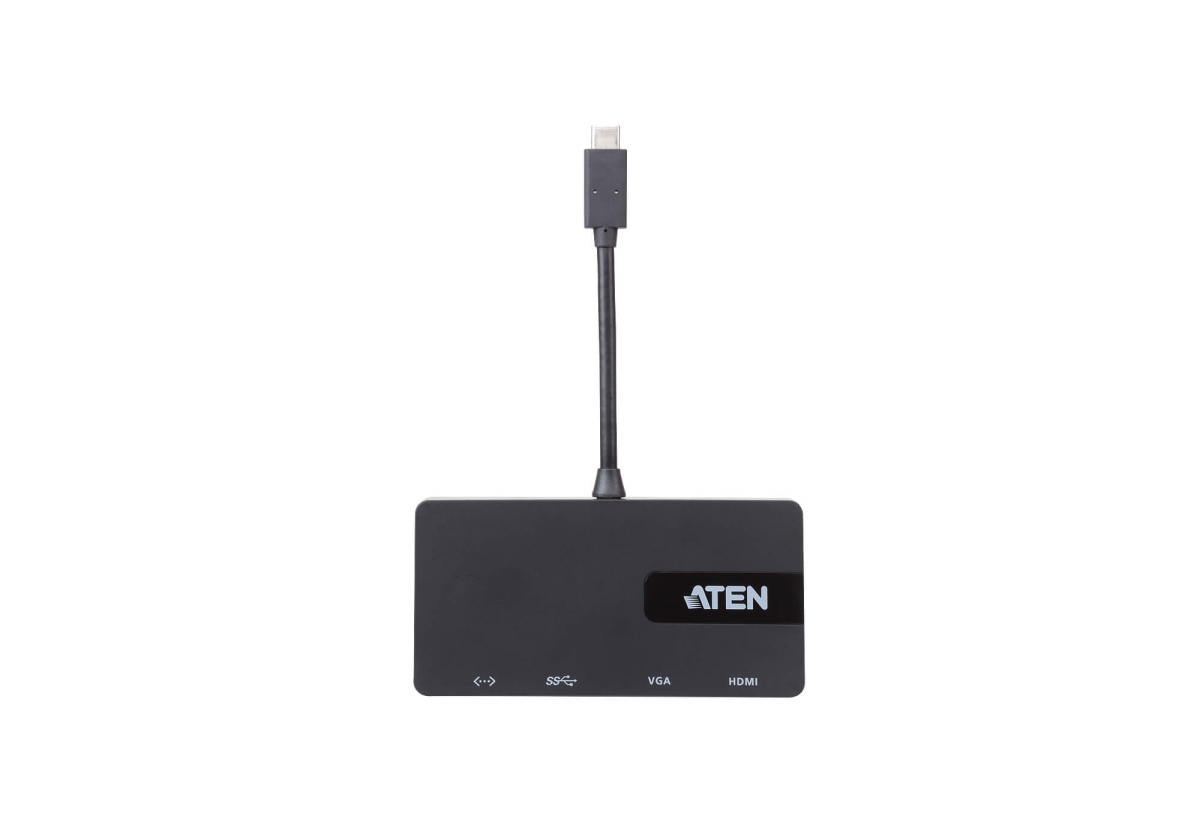 Picture of Aten UH3232 Multi Port Type-C USB Mini Dock for&#44; Black