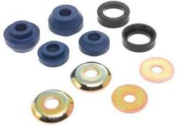 Front Strut Arm Bushings - Black - Set of 2 - Durable Rubber Construction