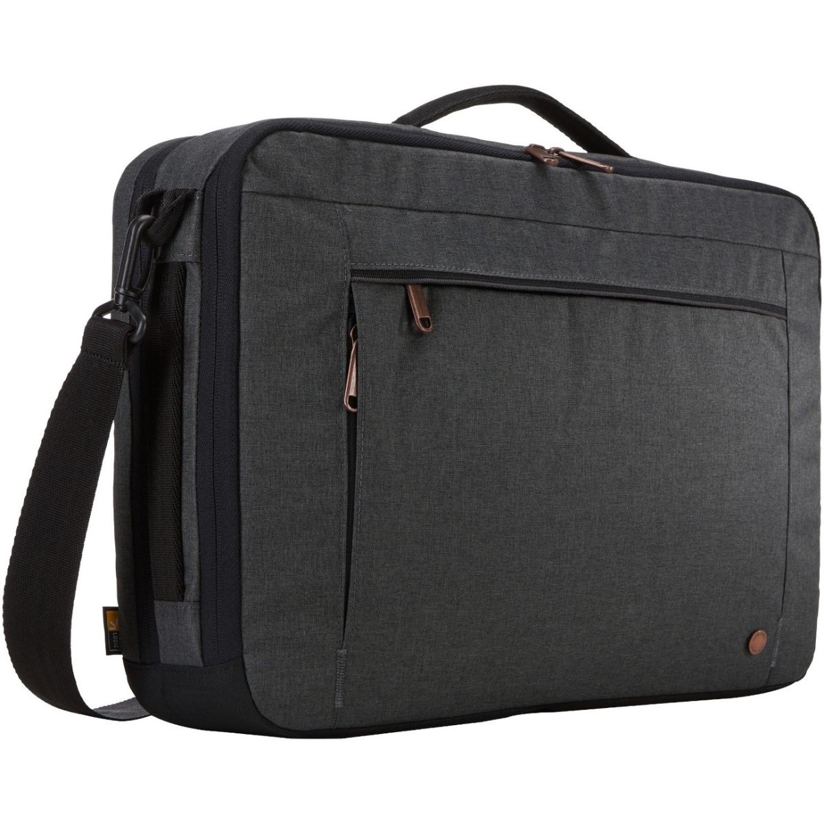 Picture of Case Logic 3203698 15.6 in. Hybrid Notebook Carrying Shoulder Bag&#44; Obsidian