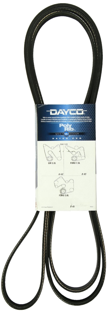 5061105 Multi Rib Belt for 1992-1993 Ford F250