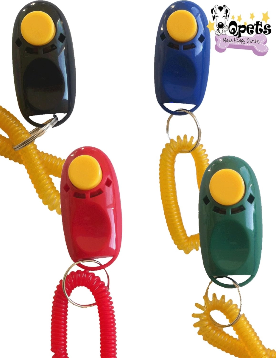 Picture of QPets QP-4 QPets Q Clicker for Pets&#44; 4-Pack 4 colors Clicker