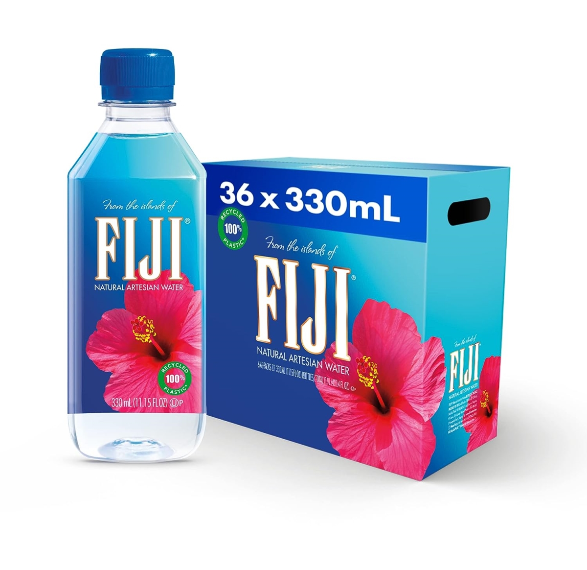 Picture of FIJI 330ml36 FIJI Natural Artesian Bottled Water 330 mL / 11.15 Fl Ounce (Pack of 36)