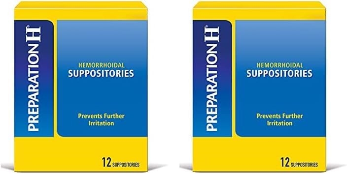 Picture of Preparation H HD-2Preparation H 2-pack Preparation H Hemorrhoid Suppositories for Itching and Discomfort Relief - 12 Count
