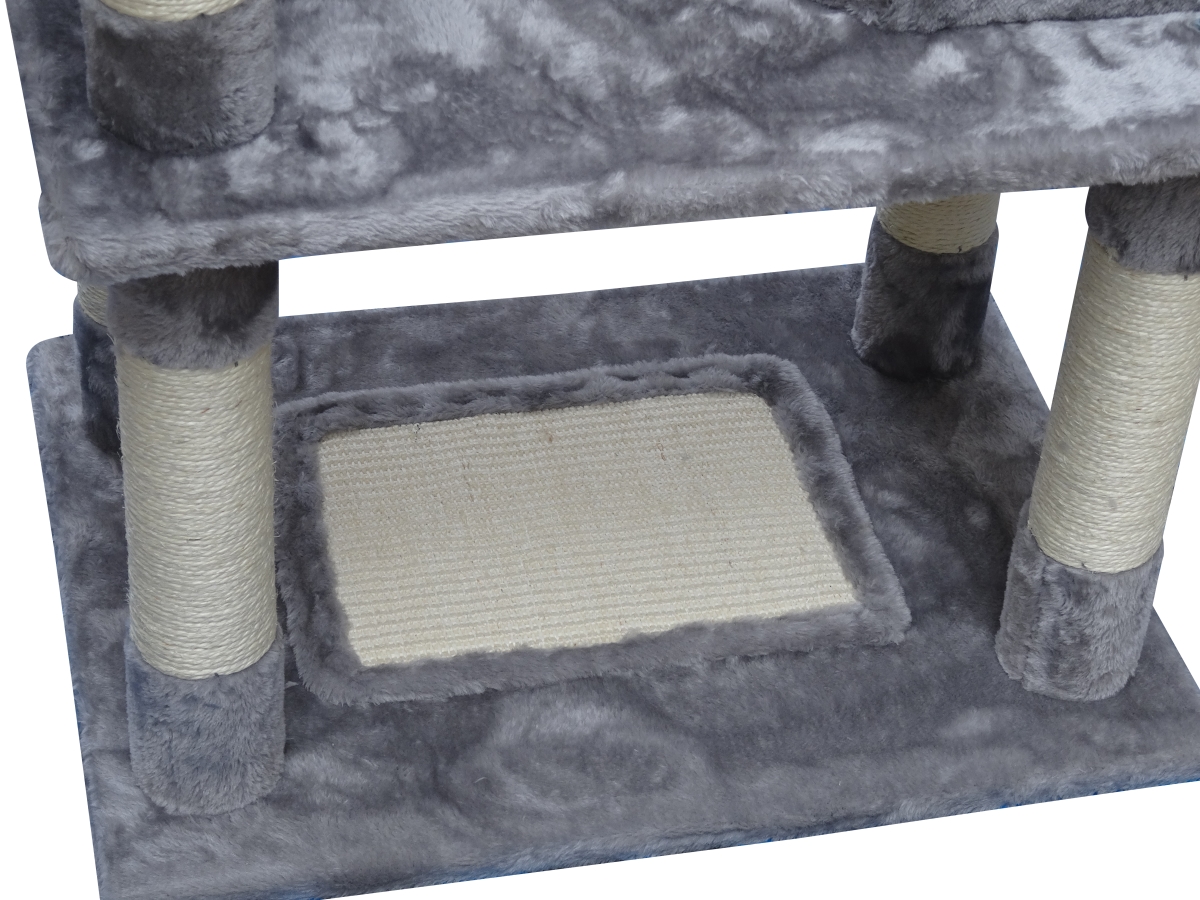 Picture of Qpets CT-202 Qpets 58'' Cat Tree, Stable Cat Tower with Scratching Posts, Big Cat Condo, Play House for Medium Cat or Big Cat