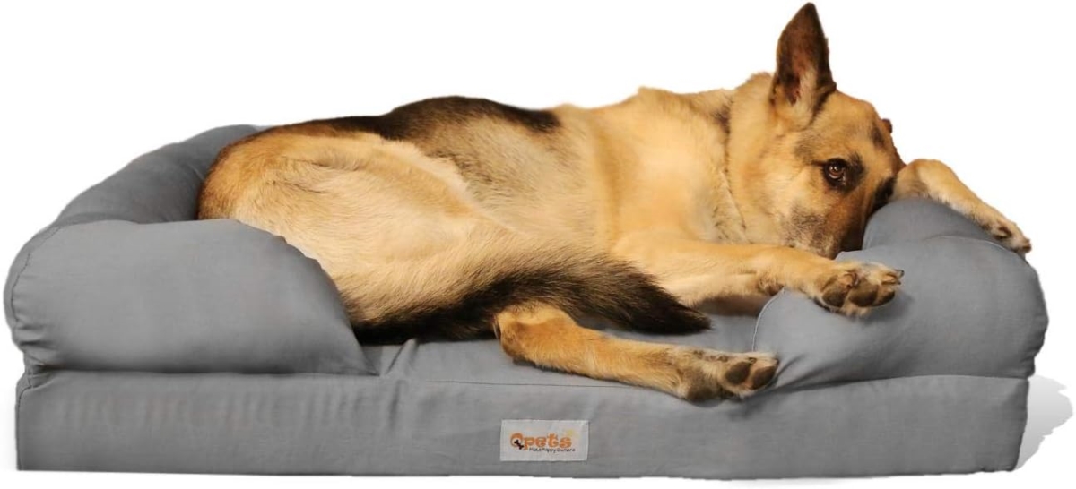 Picture of Qpets QPB36 Qpets Memory Foam Dog Bed, Ultimate Dog Lounge, Waterproof, Washable Cover, Skin Contact Safe (Large)