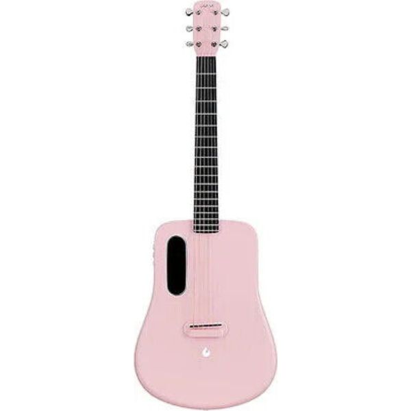 L9020012-1 36 in. Acoustic Electric Guitar with FreeBoost Preamp System, Pink -  Lava Music