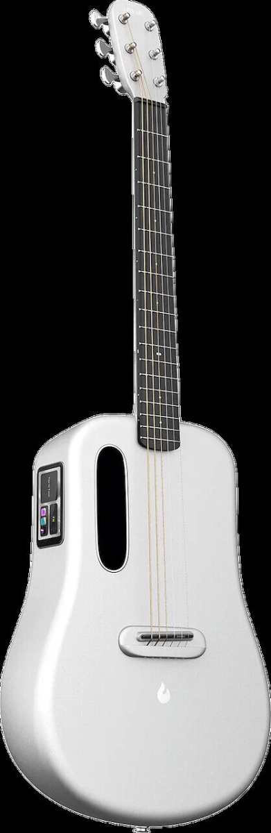L9120002-2B 36 in. 3 Touch Smart Guitar with Space Bag, White -  Lava Music