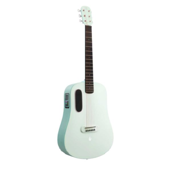 L9100004-1 36 in. Touch Smart Guitar with AirFlow Bag, Aqua Green & Mint Green -  Lava Music