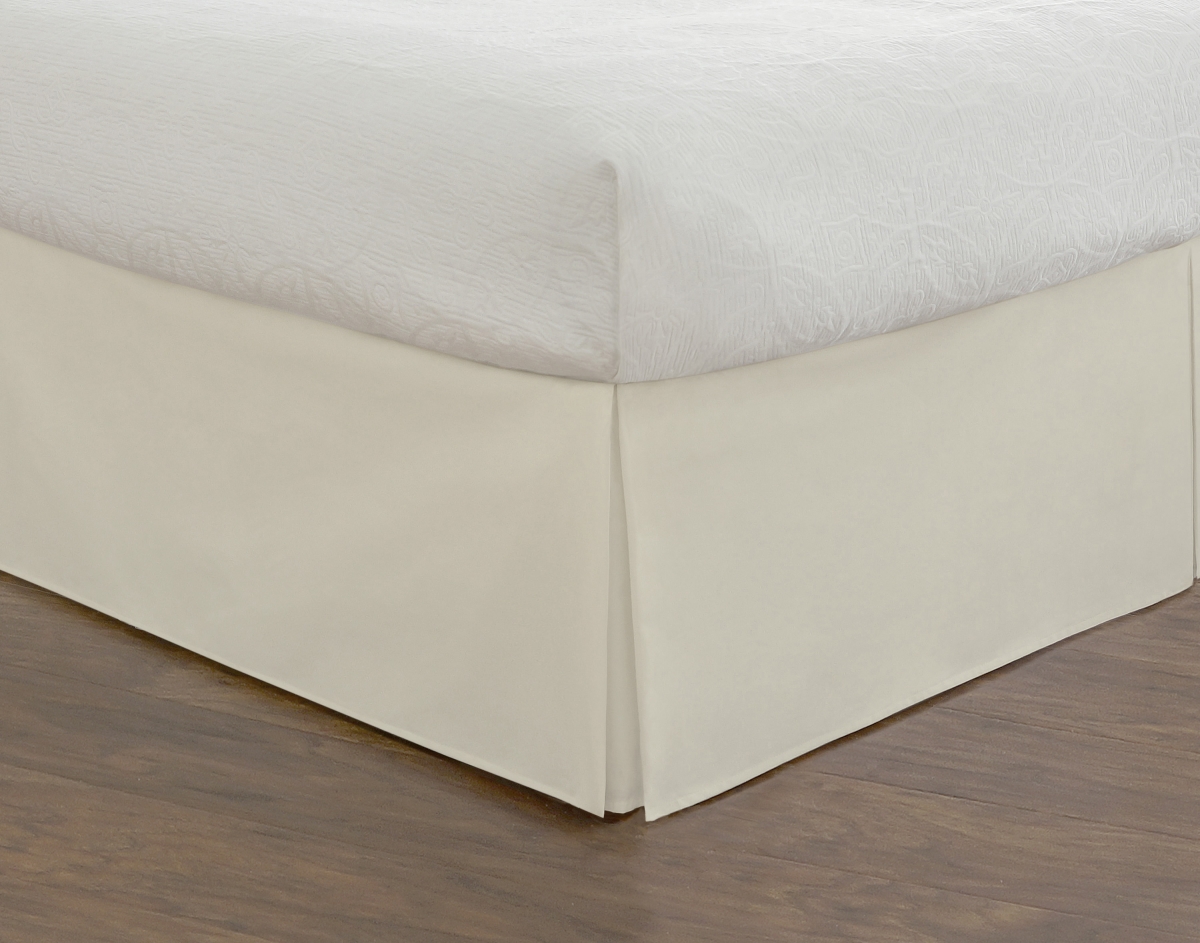 Picture of Todays Home TOH25014IVOR01 Basic Microfiber Tailored 14 in. Bed Skirt  Ivory - Twin