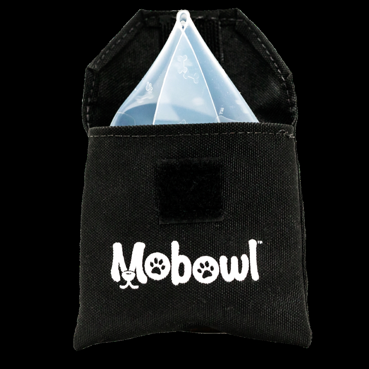 Picture of Mobowl MB04P 3.5 x 3.5 in. Mobowl with Carrying Pouch, Black