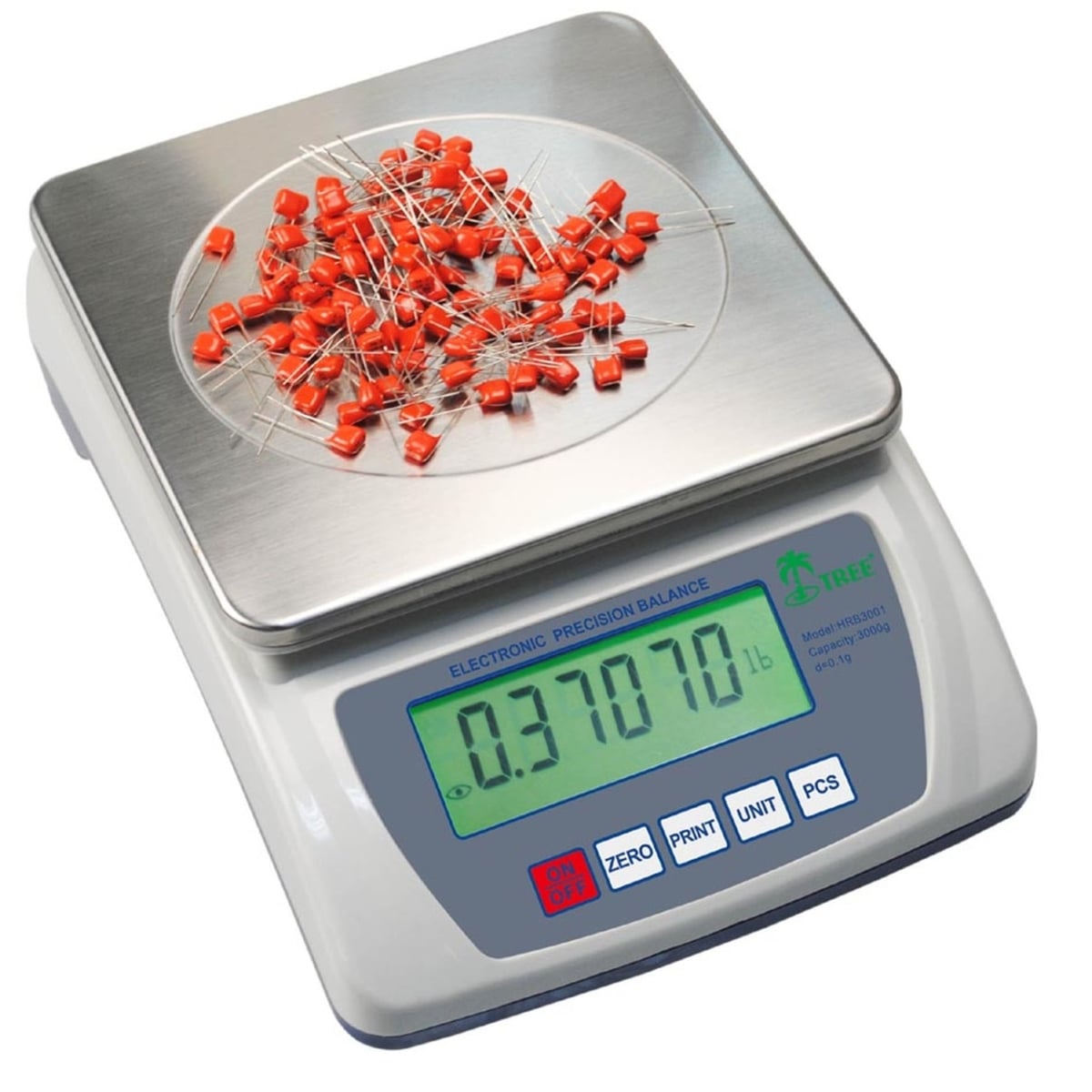 HRB-S 3002 3000 x 0.01 g Stainless Steel Top Loading Balance