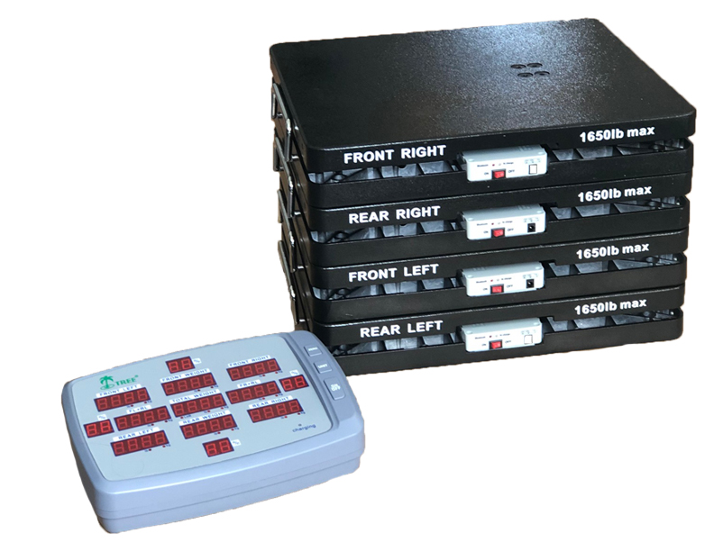 Picture of LW Measurement MRC6500 6500 x 1 lb Aluminum Race Car Scale LED Display Rechargeable Battery