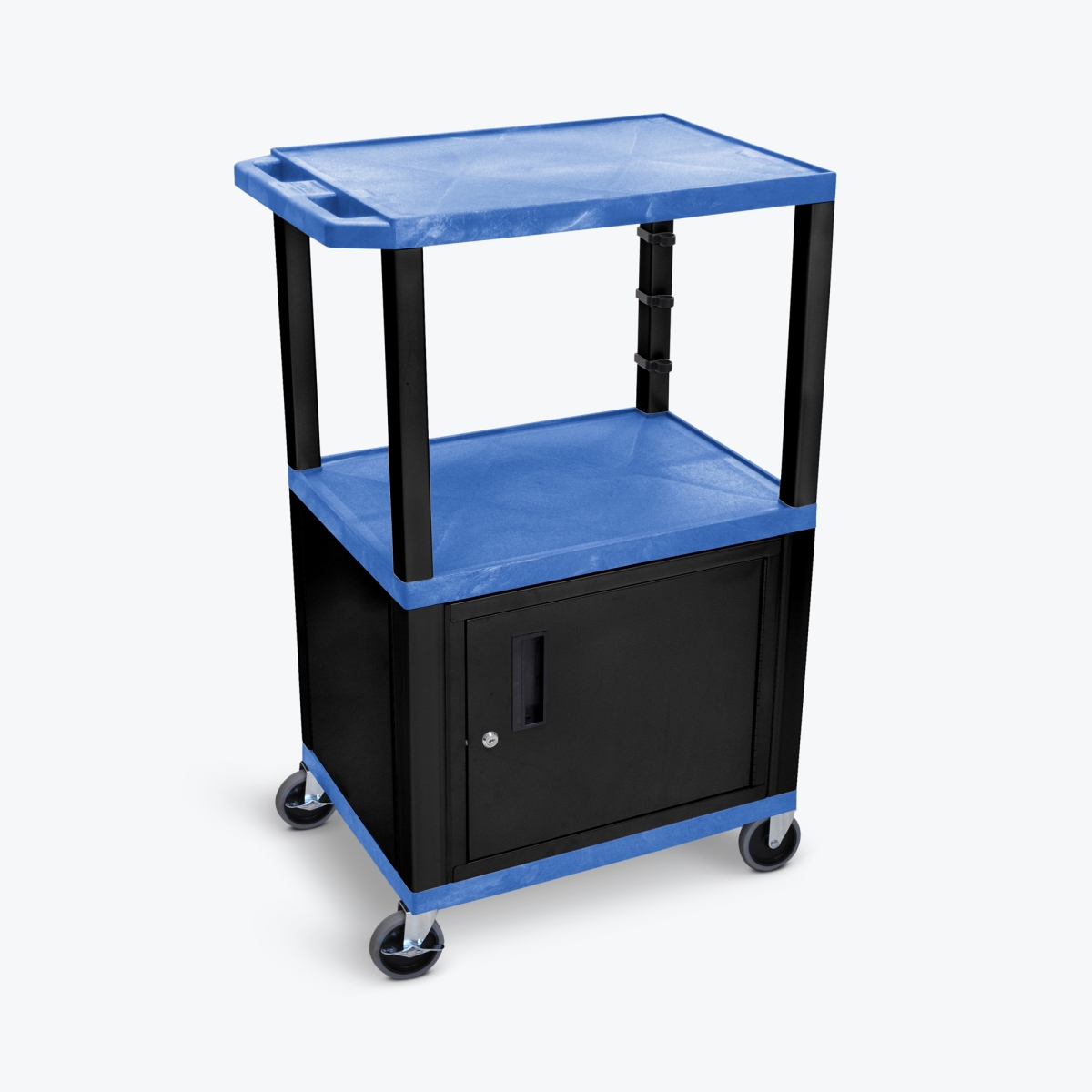 Luxor Workspaces 42"H Rolling Electric Av Presentation Cart (WT42BUC2E-B)