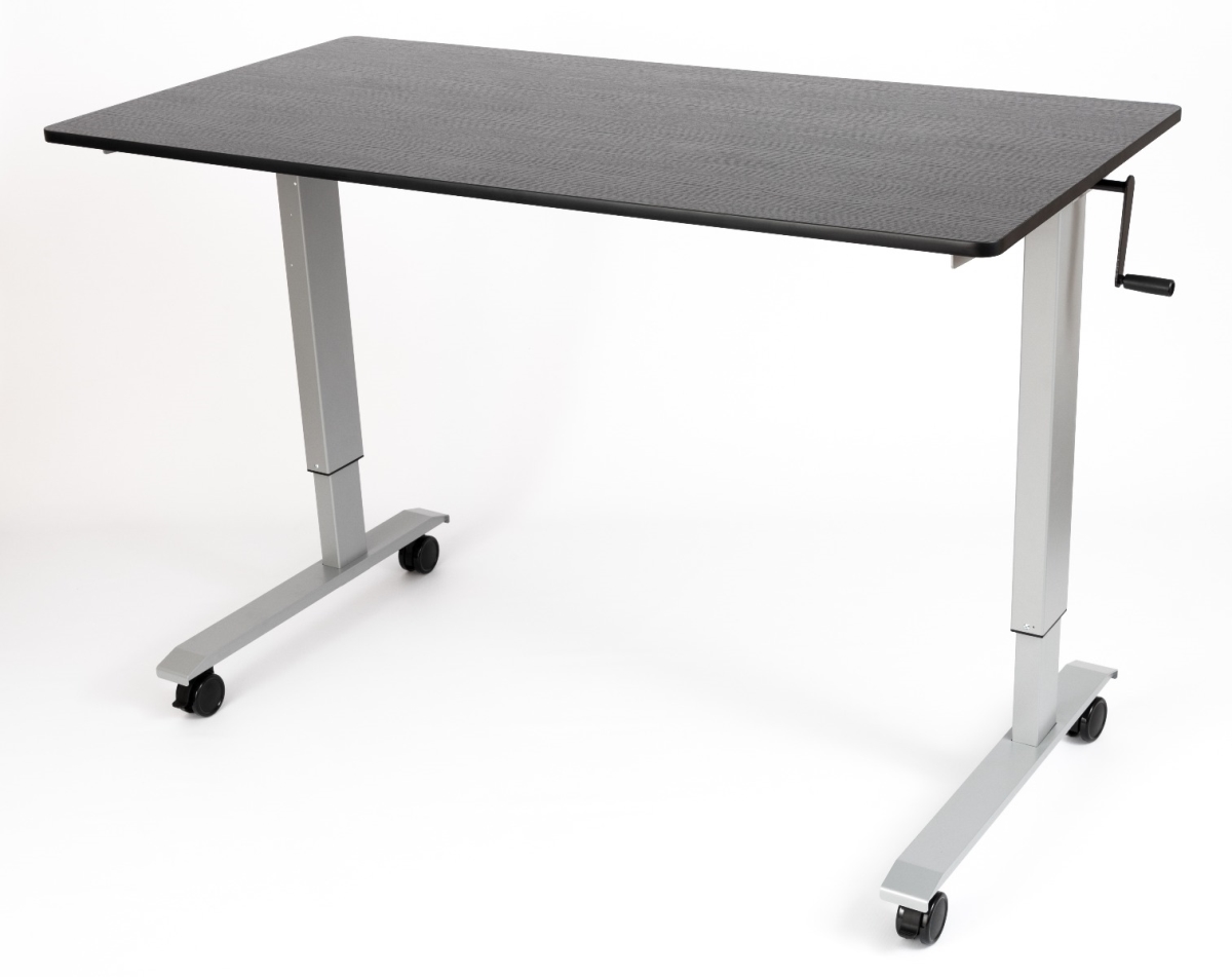 STANDCF60-AG-BO 60 in. High Speed Crank Adjustable Stand Up Desk, Black