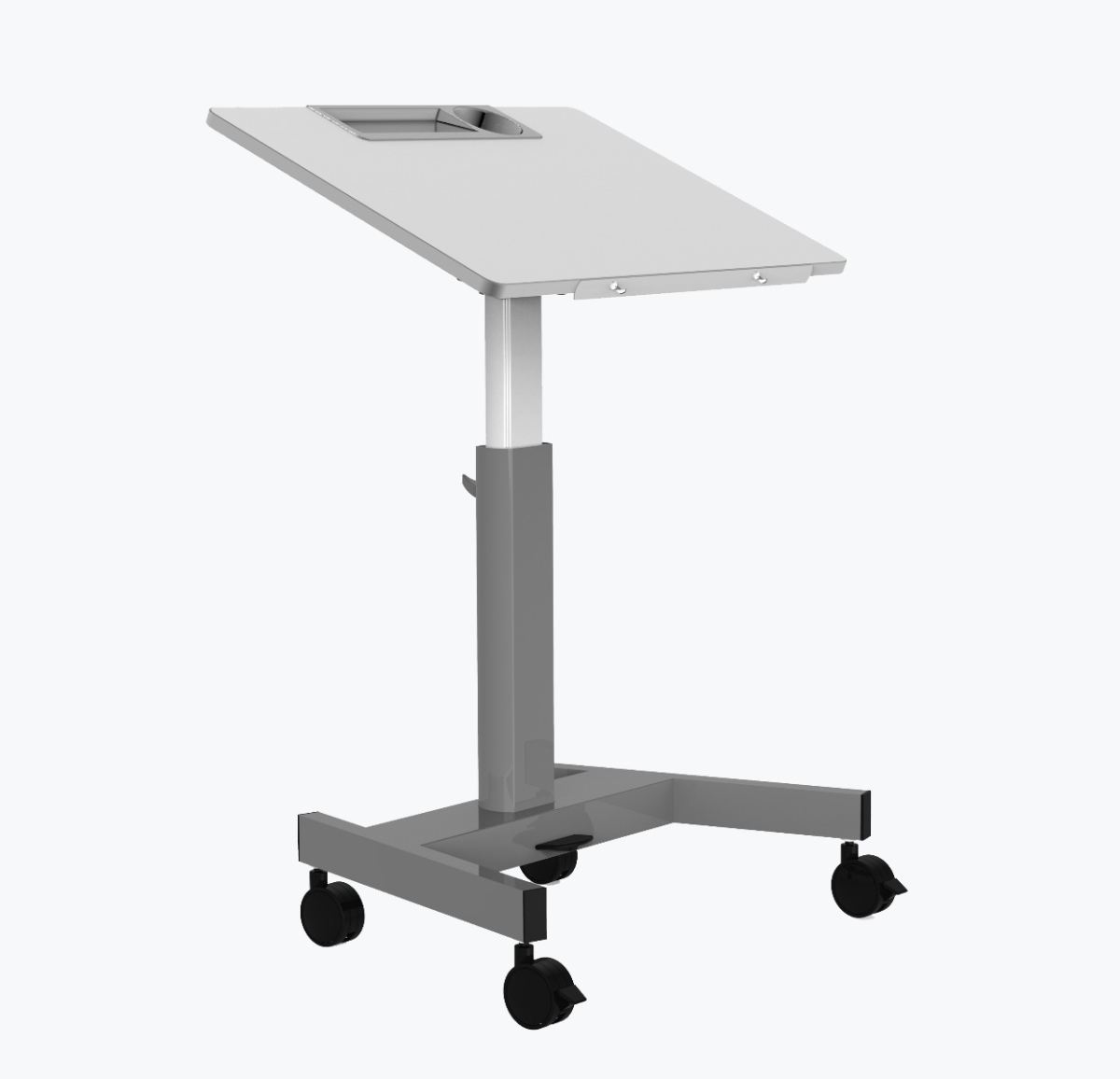 Picture of Luxor STUDENT-P-TILT Pneumatic Adjustable Height Flip Top Student Desk&#44; Black