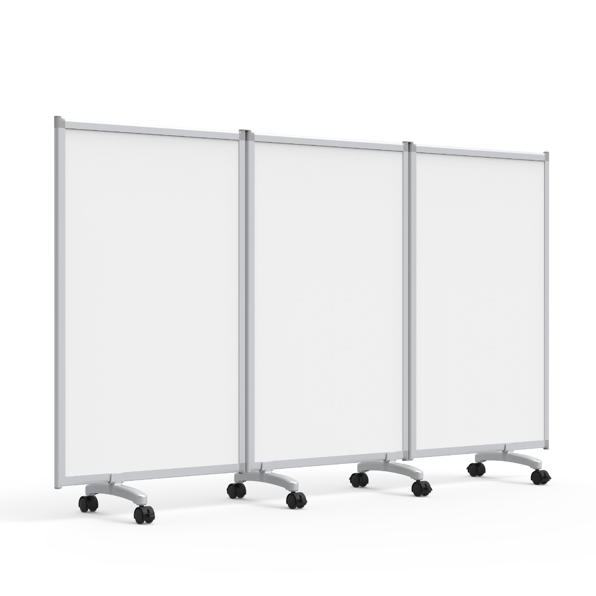 3-Panel Mobile Magnetic Whiteboard Room Divider