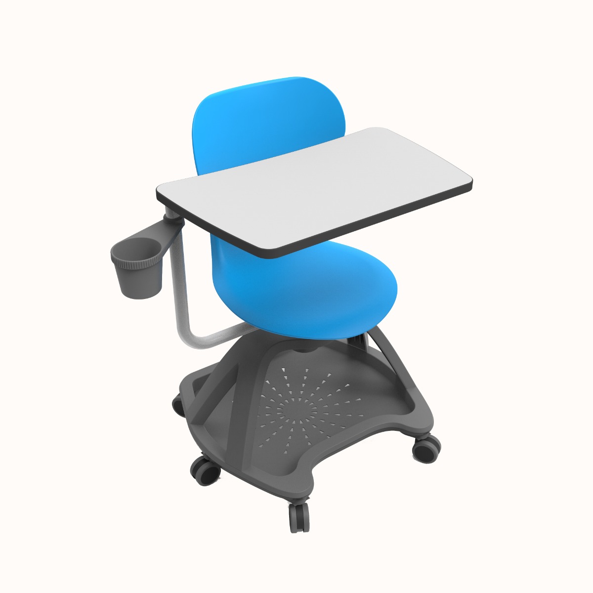 Picture of Luxor STUDENT-MTACHR All-in-One Student Desk & Chair&#44; Black