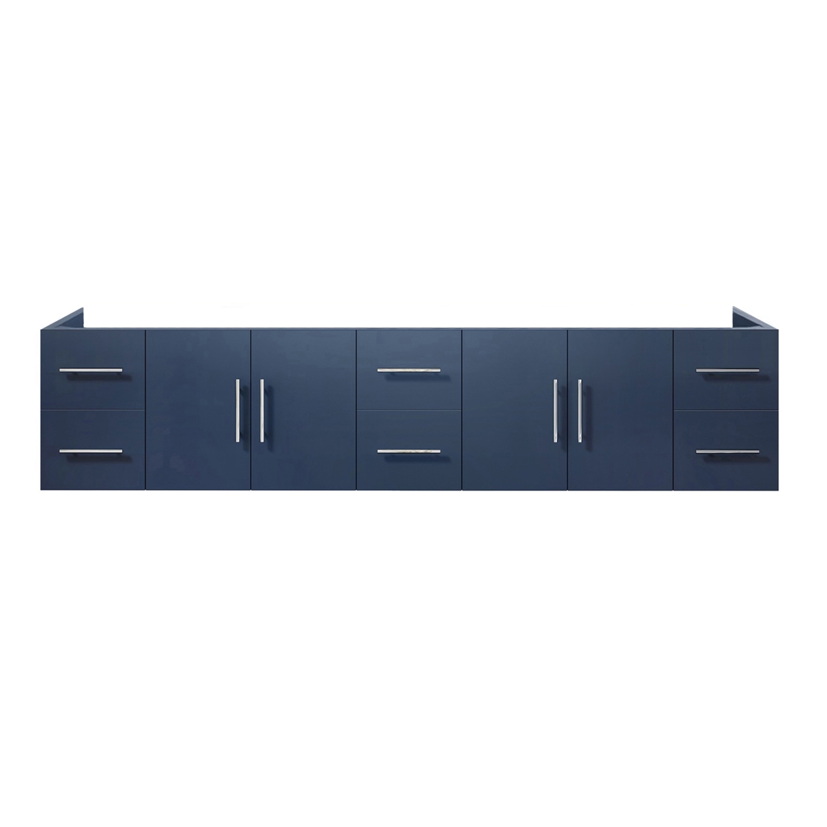 LG192284DE00000 84 in. Geneva Vanity Cabinet Only, Navy Blue -  Lexora