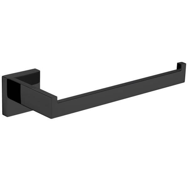 LPH14152MB Bagno Lucido Stainless Steel Toilet Paper Holder, Matte Black -  Lexora