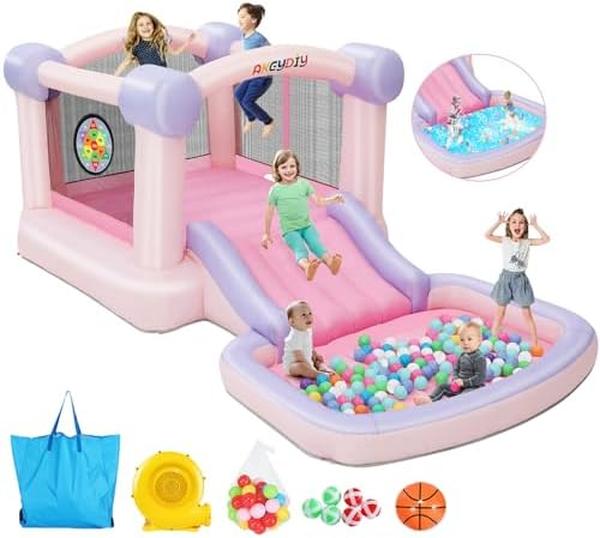 Picture of Nuegear TM57764 Inflatable Bounce House for Kids 5-12 with Slide