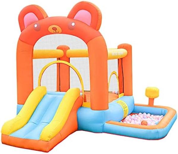 Picture of Nuegear TM57804 165.6 x 141.6 x 94.8 in. My First Jump N Slide Bounce House with Blower