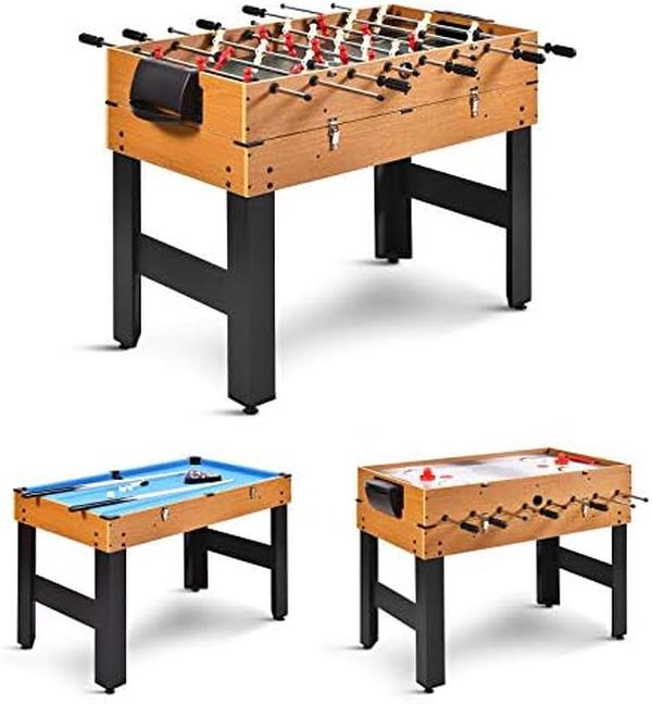 Picture of Nuegear TM57819 3-in-1 49 in. Multi Game Table with Foosball Hockey & Billiards