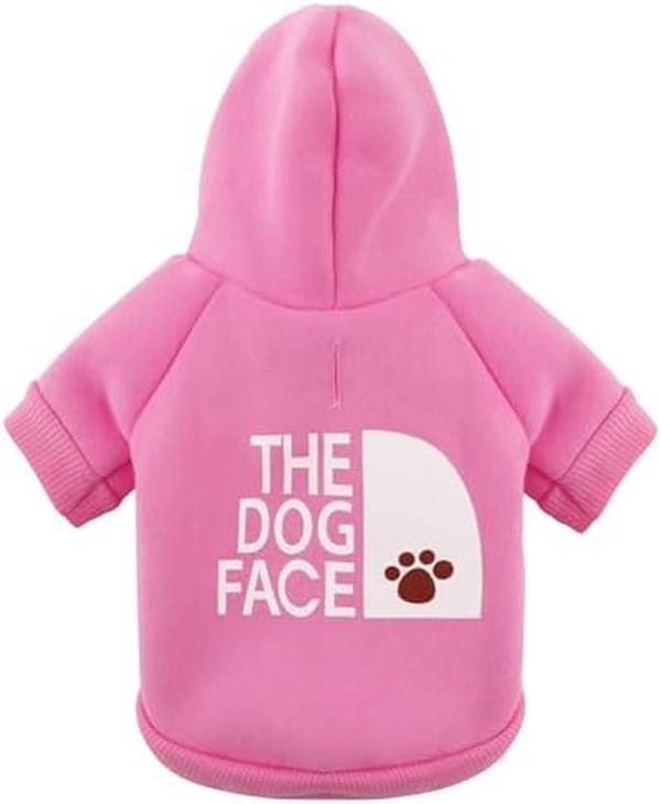 Picture of Nuegear TM57822 The Dog Face Printed Sweatshirt Chihuahua Dog Hoodie&#44; Pink - Medium