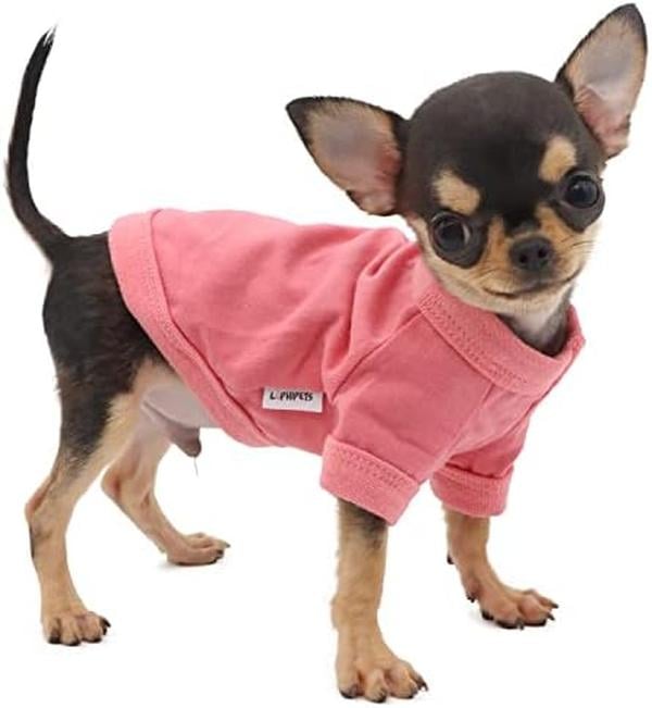 Picture of Nuegear TM57826 Cotton Dog T-Shirt for Small Dogs Teacup Chihuahua Yorkie Puppy Clothes&#44; Pink - Extra Small