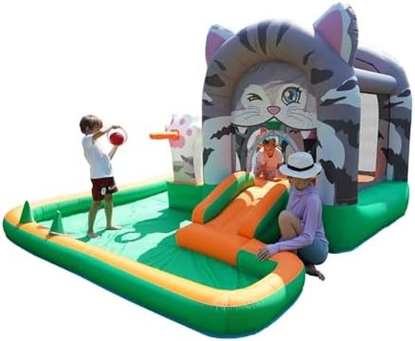 Picture of Nuegear TM57861 Fun Large Inflatable Bounce House with Slide