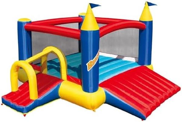 Picture of Nuegear TM57874 Inflatable Bounce House with Long Slide & Big Play Pool