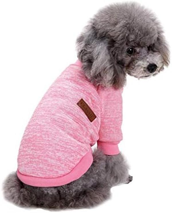 Picture of Nuegear TM57888 Soft Thickening Warm Shirt Winter Sweater for Dogs&#44; Pink - Small