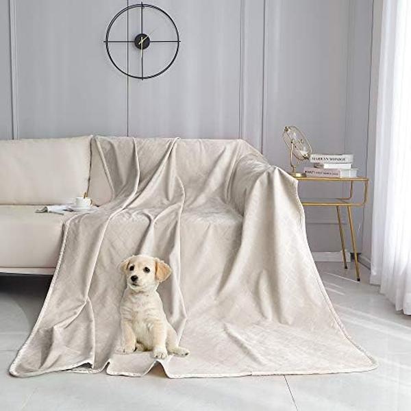 Picture of Nuegear TM57694 Moroccan Fuzzy Cozy Plush Waterproof Dog Blanket Bed Cover for Couch Sofa