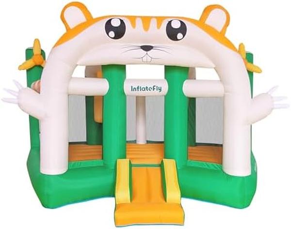 Picture of Nuegear TM57698 Bounce House Kids Jumping Castle with Dual Slides Inflatable Bouncer with Ball Pit&#44; Air Blower