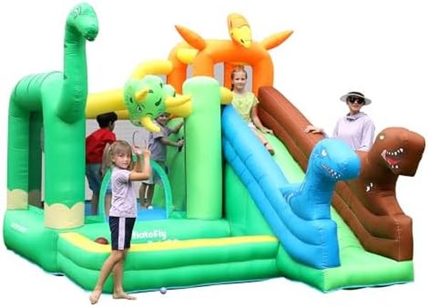 Picture of Nuegear TM57702 7-in-1 Inflatable Bounce House with Slide&#44; Pool&#44; Climbing Wall & Water Cannon for 3-8 Years Old