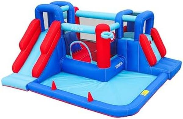 Picture of Nuegear TM57707 5-in-1 Inflatable Bouncy House with Ball Pit for Kids Indoor & Outdoor Party Family with Climbing Wall