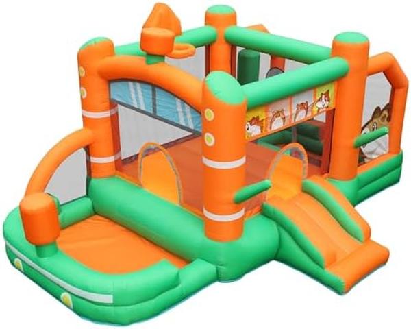 Picture of Nuegear TM57756 12 x 9 x 7 ft. Bounce House Castle with Basketball Hoop Inflatable Bouncer