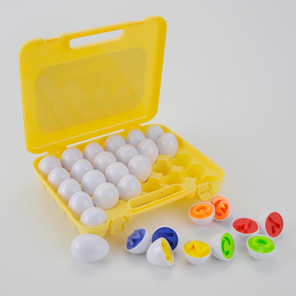 Picture of Netjett XS67085 UNO1RC Kids Boys & Girls Letters Matching Eggs ABC Alphabet Color Sorter Puzzle - 26 Piece