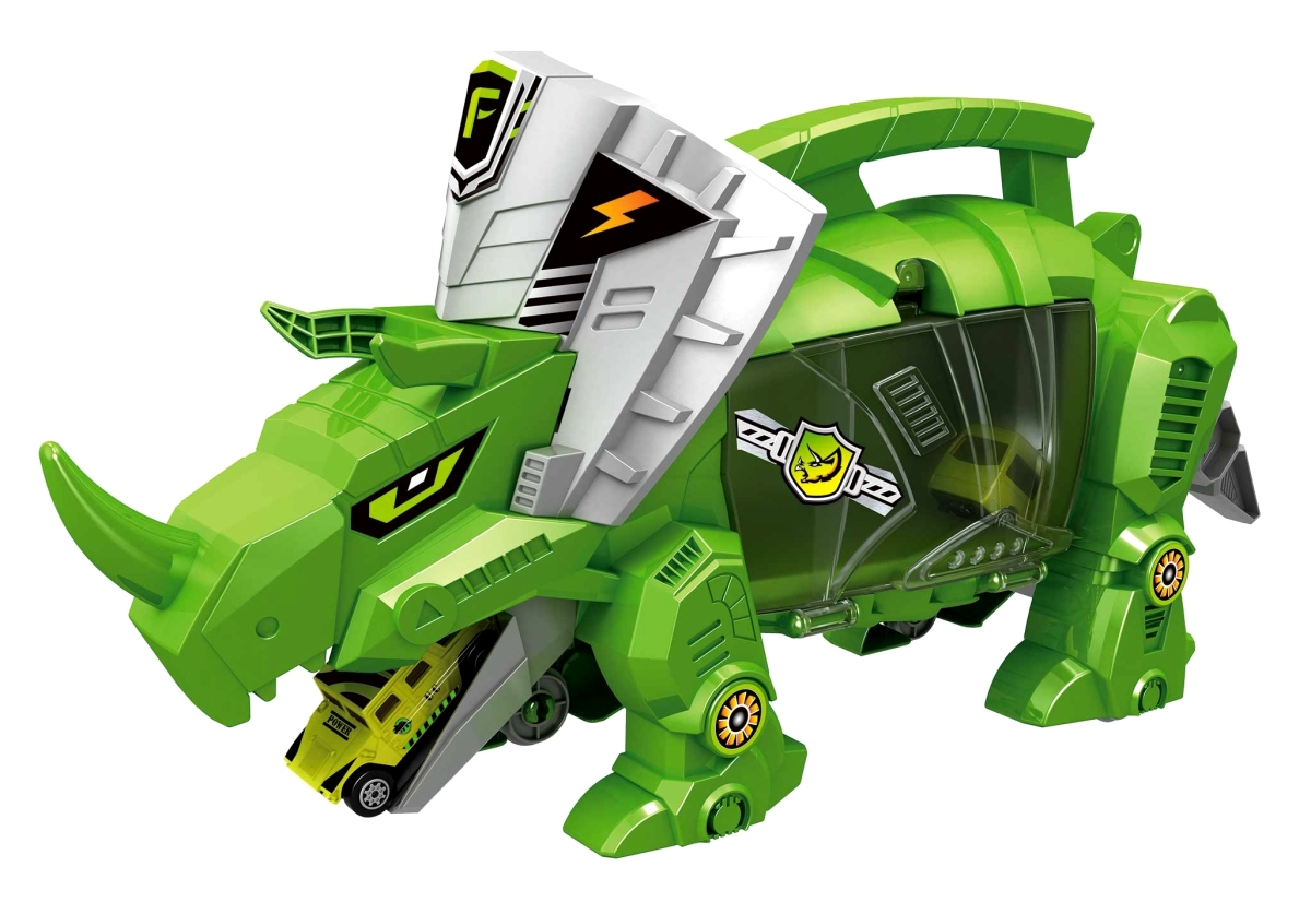 Picture of Netjett XS67161 UNO1RC Kids Boys & Girls Dinosaur Storage Carrier with Includes Dinosaur & Cars Toy