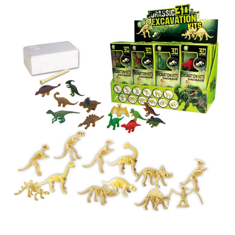 Picture of Netjett XS67176 UNO1RC Kids Boys & Girls Dinosaur Skeleton Fossil Excavation Kit - Pack of 12