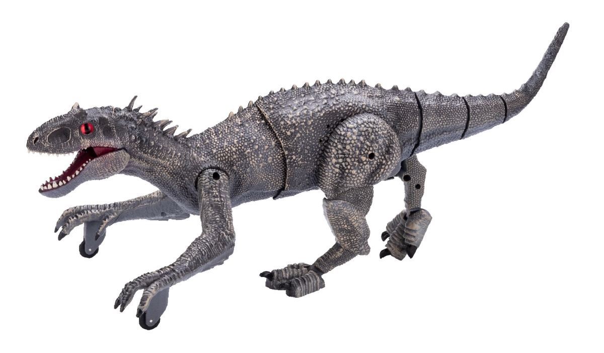 Picture of Netjett XS67320 UNO1RC Kids Boys & Girls Radio Controlled Dino Jurassic Walking Roaring Tyrannosaurus - Gray