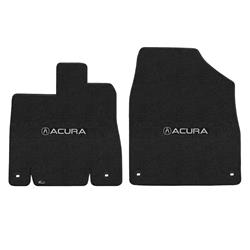 2014-On MDX Ebony Velourtex Acura with A Logo Mats - Ebony - 2 Piece