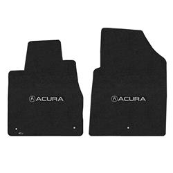 2007-2013 MDX Ebony Velourtex Acura with A Logo Mats - Ebony - 2 Piece