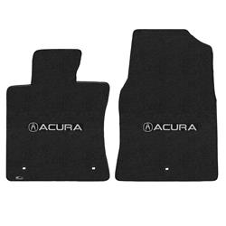 2009-2013 TL Ebony Velourtex Acura with A Logo Mats - Ebony - 2 Piece