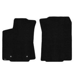 600186 2016-On Toyota Tacoma Front Black Ultimat Plain Mats, 2 Piece
