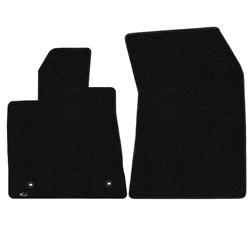 2012-On Toyota Tundra Front Black Ultimat Plain Mats, 2 Piece