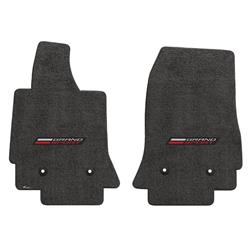 2014-On Corvette C7 Front Dark Grey Ultimat Grand Sport Logo Mats - 2 Piece