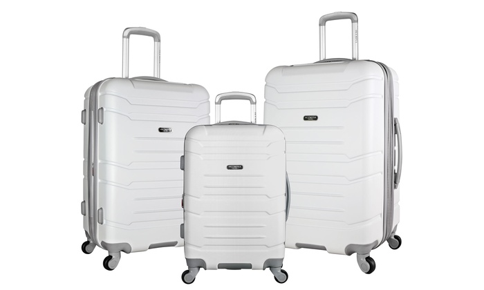 Picture of Olympia International HF-2200-3-WT 3 Piece Denmark Luggage Set&#44; White