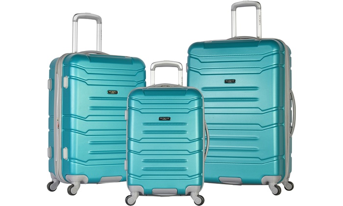 Picture of Olympia International HF-2200-3-TL 3 Piece Denmark Luggage Set&#44; Teal