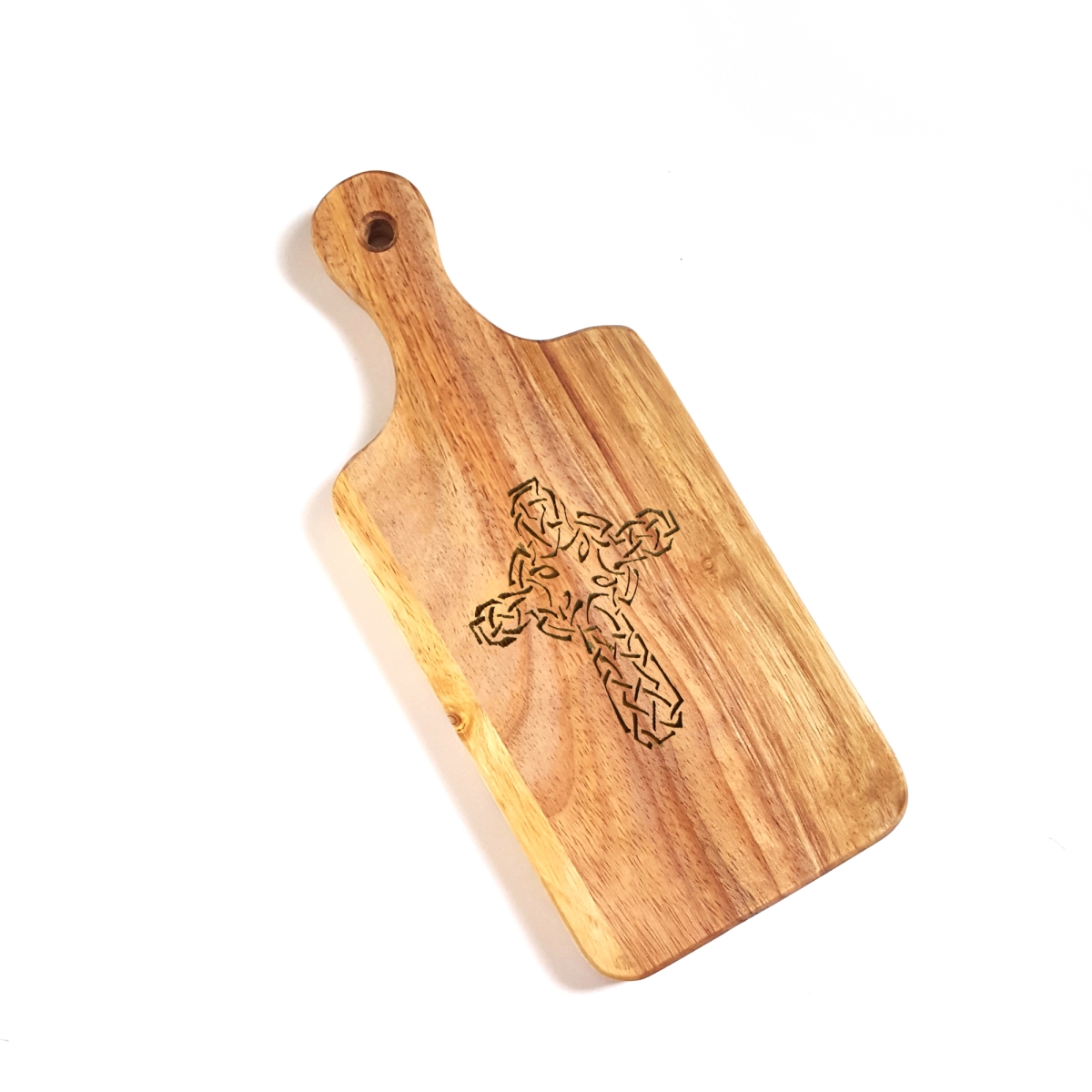 Picture of Lyoncraft CBCR01 Celtic Cross Engraved Wooden Cheese Board
